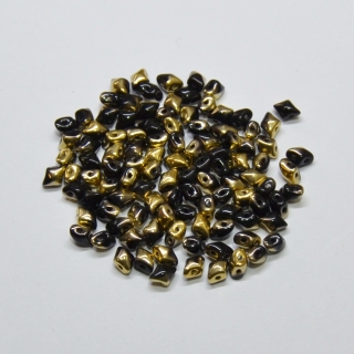 Vario, černé, zlaté, 10 g, 5 x 3 mm