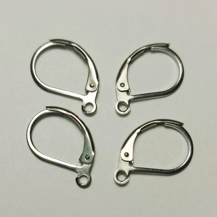 Náušnicové zapínání, uzavřené, chir. ocel, 2 páry 