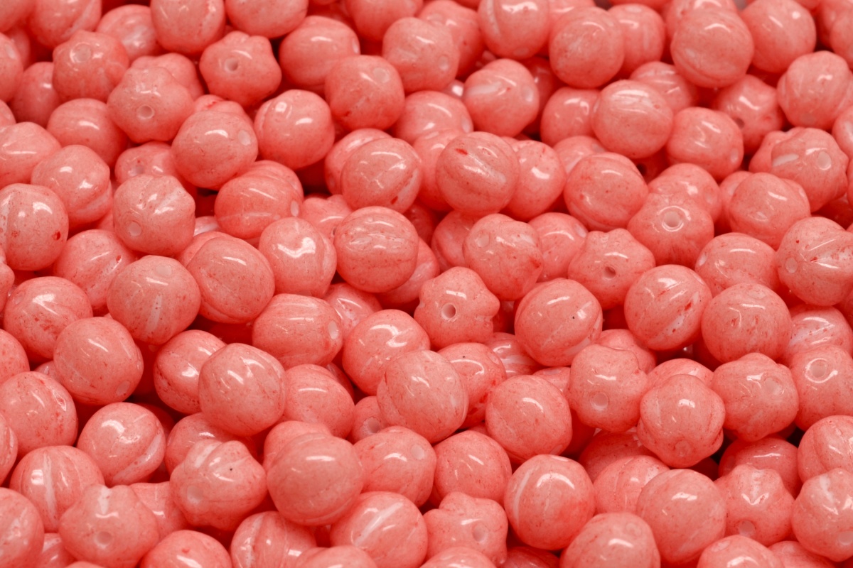 Melouny, 6 mm, růžová, 25 ks