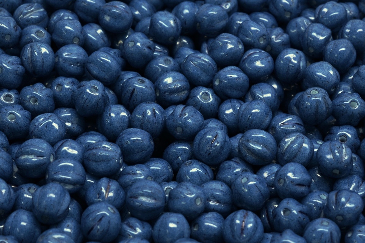 Melouny, 6 mm, tmavě modrá, 25 ks