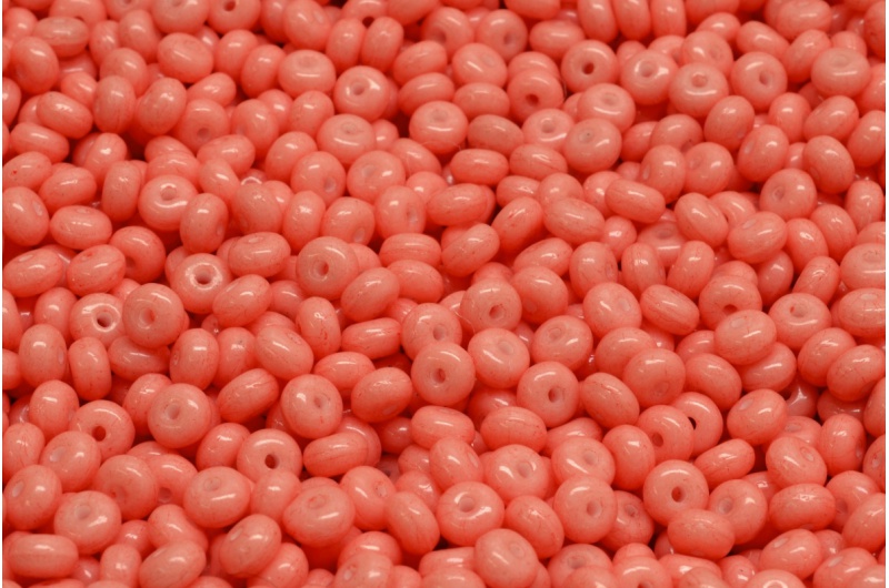 Rondelky, 2,5 x 4 mm, starorůžové, 5 gr