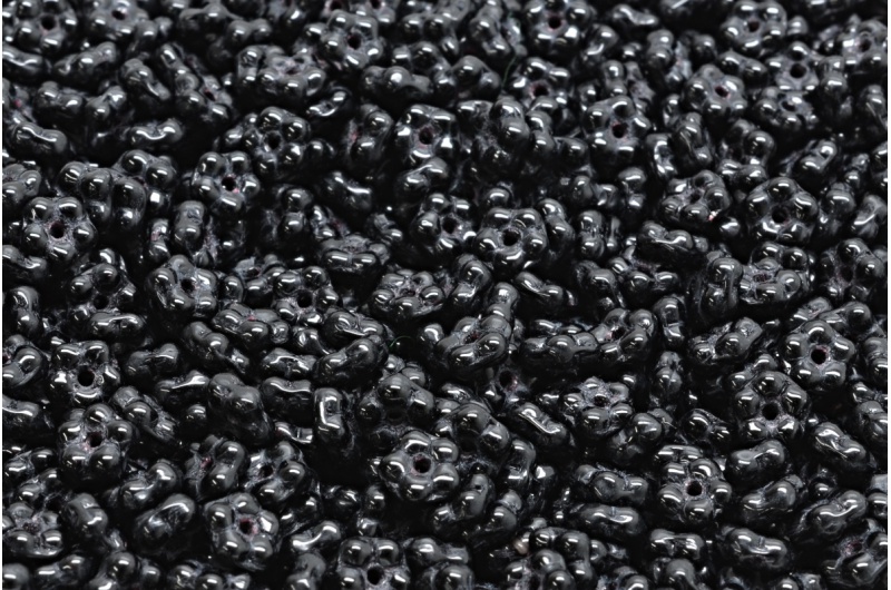 Kytičky pomněnky, 5 x 5 mm, černá, 5 gr