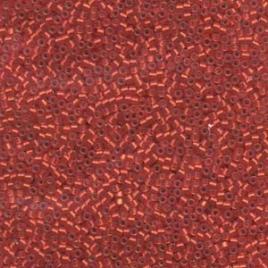 Miyuki Delica 11/0, Dyed Semi-Frosted Sil. Dark Ruby, 5g