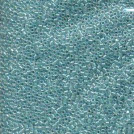 Miyuki Delica 11/0, Lined Aqua Blue AB, 5g
