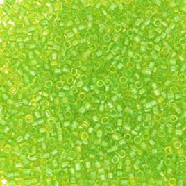 Miyuki Delica 11/0, Fancy Lined Celery, 5g