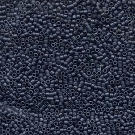Miyuki Delica 11/0, Blue Grey Matted, 5g