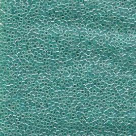 Miyuki Delica 11/0, Lined Crystal GreenAqua Luster, 5g