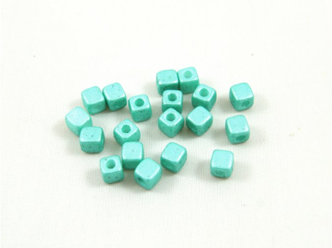 CUBIX - kostičky, 6 x 6 mm, mentolová, vosk, 40 ks
