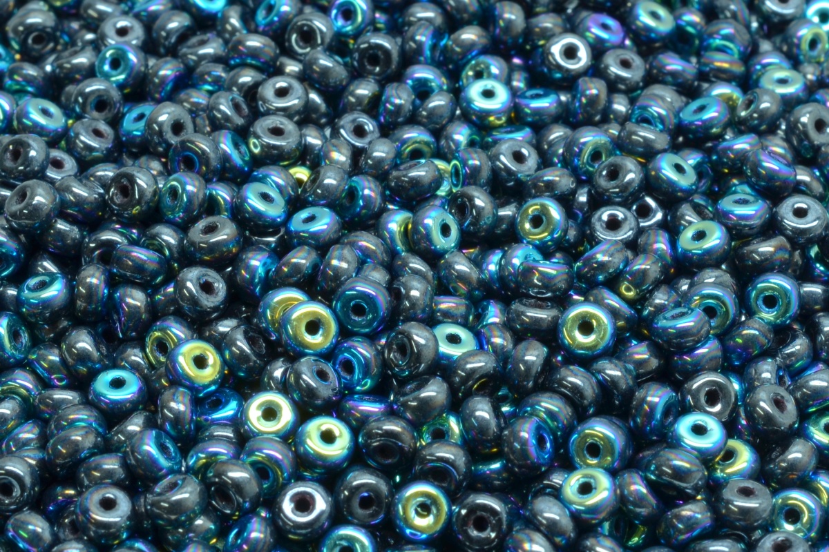Rondelky, 2,5 x 4 mm, hematit, AB, 5 gr