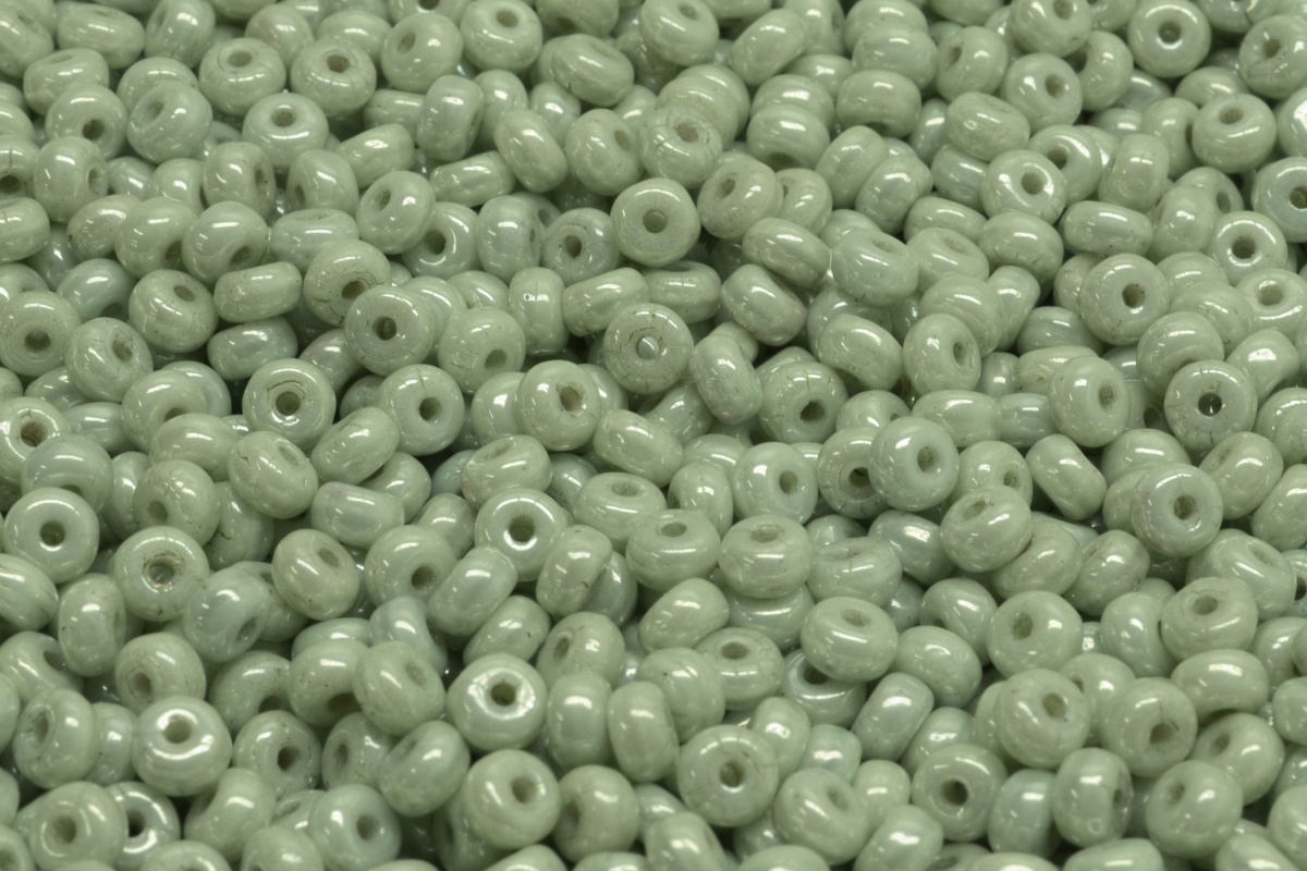 Rondelky, 2,5 x 4 mm, sv. zelená, AB, 5 gr