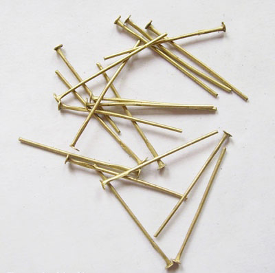 Ketlovací nýt 2,6 cm - 100 ks, starozlato