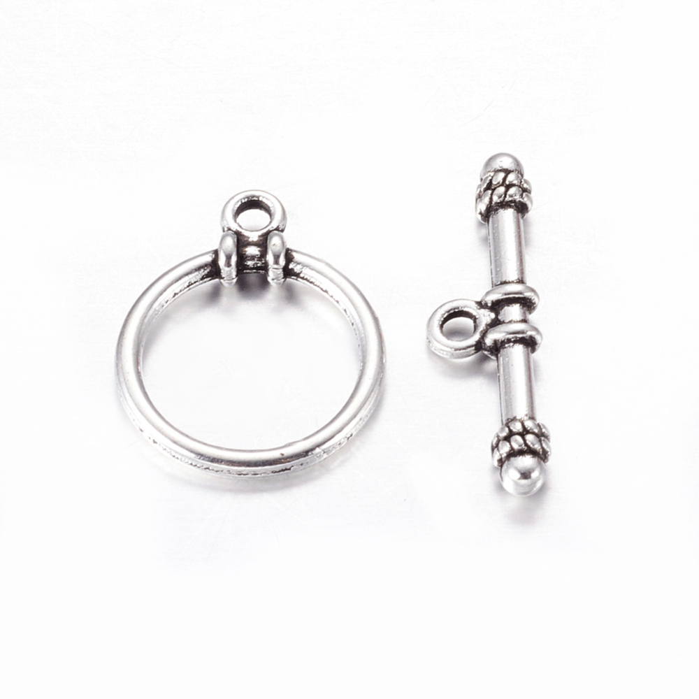 Americké zapínání, platina, 11 mm, 2 sety