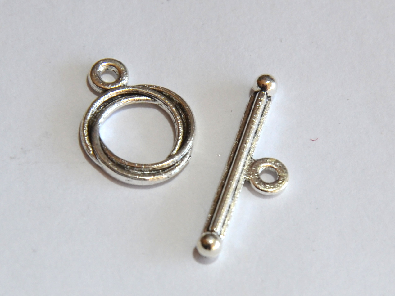 Americké zapínání věneček, platina, 12,5 mm, 2 sety