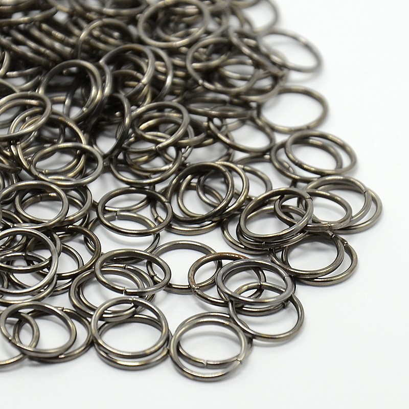 Spojovací kroužek 100 ks - 6 mm, gunmetal