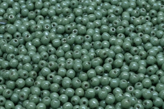 Mačkané kuličky, 3 mm, zelená, pastelová, 4 gr