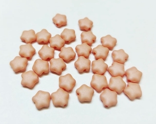 Hvězdičky, 6 mm, růžové, vosk, 30 ks
