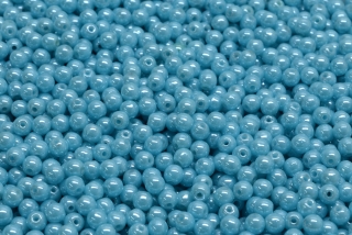 Mačkané kuličky, 3 mm, světle modrá, 5 gr