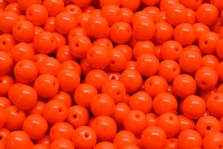 Mačkané kuličky, 6 mm, oranžová, 30 ks