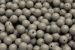 Mačkané kuličky, 6 mm, šedá, 30 ks