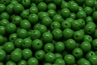 Mačkané kuličky, 6 mm, zelená, 30 ks