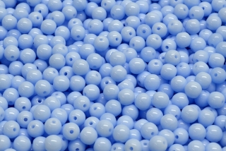 Mačkané kuličky, 4 mm, světle modrá, 50 ks