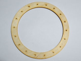 Překližkový kruh, pr. 19 cm, 1 ks